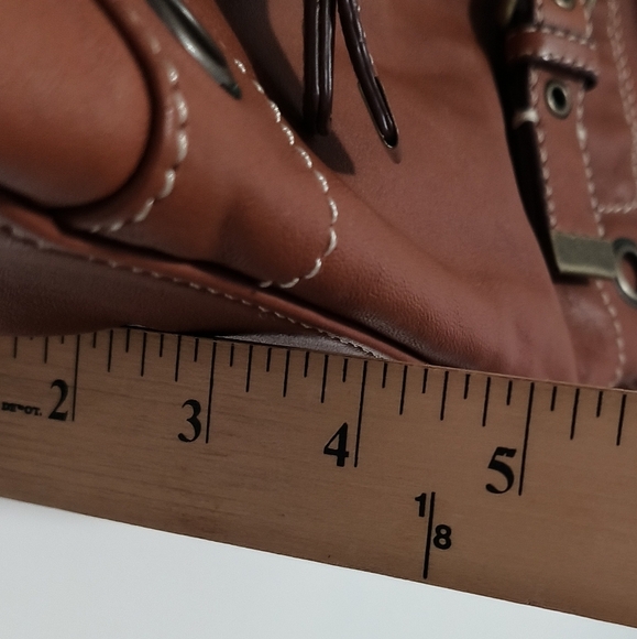 Hype Boho Leather Tote Bag / EUC - Picture 7 of 8